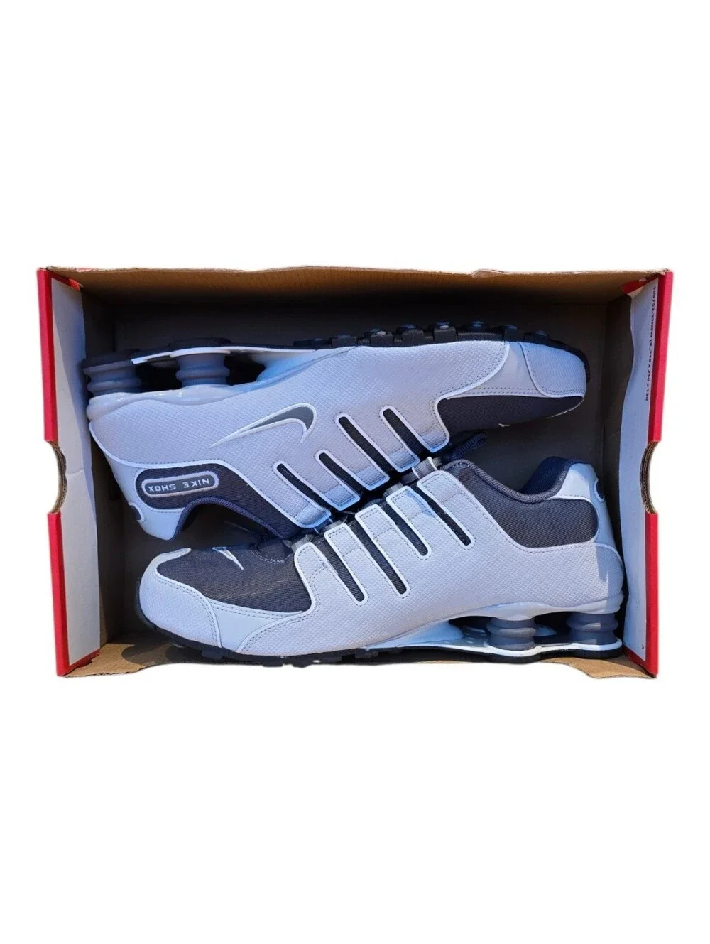 Nike Shox NZ Smoke Grey Fog Sneakers Joggin Running IQ8264-001 Mens Size 12 NEW